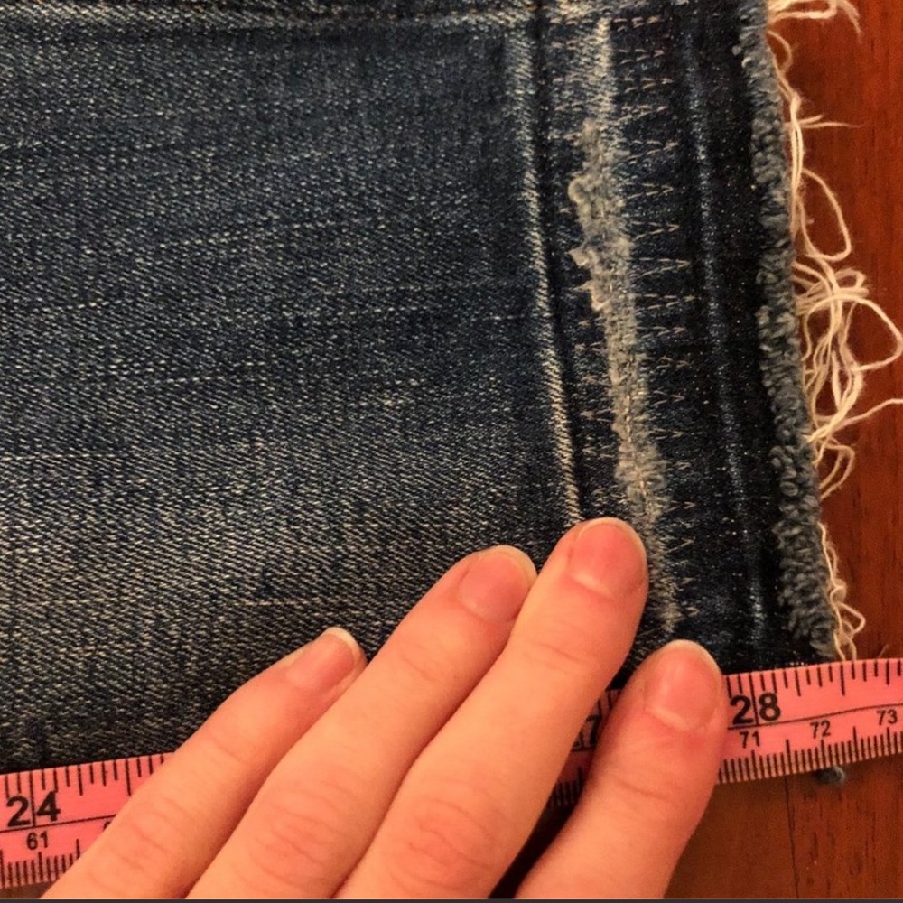 Madewell 9 Inch High Rise Skinny Rip & Repair York - Picture 6 of 6